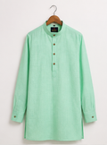 Men's Premium Mint Green Mandarin Collar Kurta