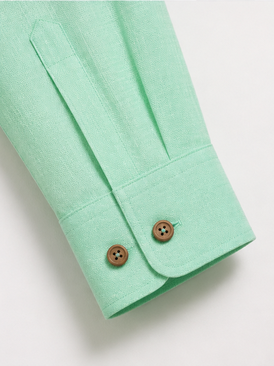 Men's Premium Mint Green Mandarin Collar Kurta