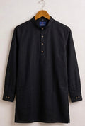 Men's Premium Black Mandarin Collar Kurta
